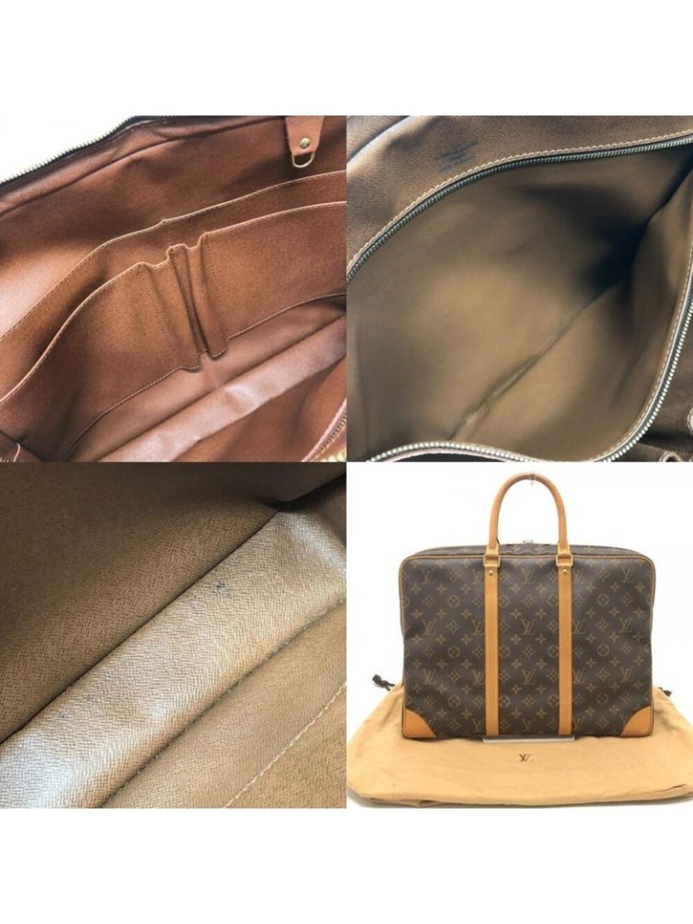 Louis Vuitton Business Bag Porte Documents Voyage Monogram Canvas Brown - Picture 9 of 9